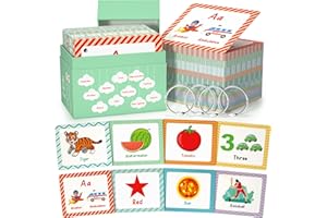 WJPC Educational Math Flash Cards, Multiplication Flash Cards, Division Flash Cards for Toddlers 7,8,9,10,11 Years For 2ed, 3rd,4th，5th, 6th Grade Studends. (Big Size Animal Fruit)