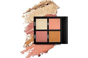 BEAUTY BAY Does It All Cheek Palette 4-shade powder blush, bronzer and highlighter palette. (First Light)