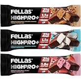 Fellas &Ccedil;ikolata Kaplı HighPro+ Protein Bar 50gr Deneme Paketi 3'l&uuml;