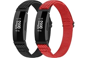 SHIJZWD Adjustable Elastic Watch Strap Compatible with Fitbit Inspire 3/Inspire 2/Inspire/Inspire HR/Fitbit Ace 3/Ace 2, Soft Breathable Nylon Sport Band Stretchy Replacement Wristband for Women Men