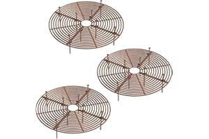 Vueinrg Pack of 3 Artificial Grasses Flower Pot Grid 30 cm Artificial Grass Fake Flower Pot Cover Plant Protection Grid Plastic Flower Pot Grid Cut to Size Flower Pot Cover Plant Protection