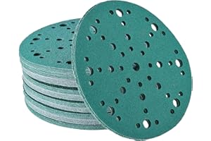Nass & trocken Schleifscheiben 150mm Klett 48 Löchern K150 Set 50 Stk | Nass Schleifpapier für Auto- & Karosseriereparaturen von Wabrasive | passend zu Festool Rotex 150 mit Schleifteller 150mm klett