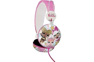 OTL Technologies - Auriculares con Cable Rosa L.O.L. Surprise Glitter Glam Multiplataforma (Android)