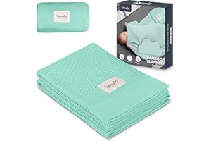 lionelo Bamboo Blanket 100x75cm Leggera coperta neonato di bambù, Fasciatoio, Coltre per lettino 100% Cotone naturale, Morbido Antibatterico Ipoallergenico Antimicotico Dal primo giorno di vita