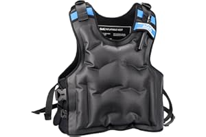 AGUG Gilet gonfiabile da snorkeling per adulti, con spalle e cinture in vita, comoda da indossare, unisex, per kayak, paddle, canottaggio (nero, L)