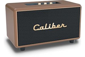 Caliber Retro bezprzewodowy głośnik Bluetooth - Głośnik - USB - 200 W - 80 W RMS - True Wireless Stereo - Equalizer - Brązowy ze złotym - Vintage Look