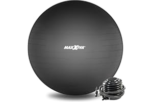 ‎MAXXIVA MAXXIVA® Fitnessball Anti-Burst mit Luftpumpe bis 250 kg hautfreundlicher Sitzball Reha Hometraining Balanceball Yoga Pilates Sport