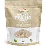 Bucce di Psillio Biologico - Purezza 99% - da 1 kg. Psyllium Husk Bio, Naturale e Puro. Cuticola di Semi di Psillio, prodotto