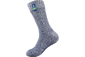 THE NORDIC SOCK COMPANY Classic Nordic Sock Company Socks - Thick Calf Warming Wool Blend Thermal Socks For Winter | Midnight Blue Colour | Mens & Womens | Sizes Small, Medium and Large. 100% European Made.