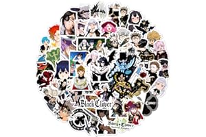 SANMATIC Lot de 100 autocollants Black Clover anime pour ordinateur portable, pare-chocs, planche à roulettes, bouteilles d'eau, ordinateur, téléphone, pack d'autocollants anime pour enfants/adolescents.
