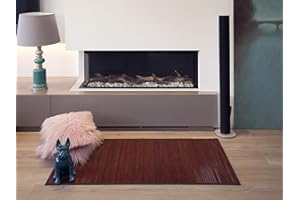 TEJIDOS EL MUNDO Alfombra BAMBÚ - 070x140 cm., Nogal