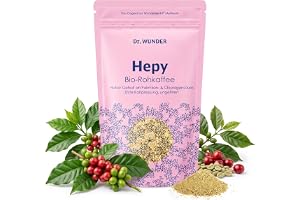 Dr. Wunder® HEPY kaffe 250g: Ekologisk kvalitet, Sydindien | Grön specialitet - grönt kaffe, malet