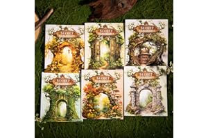 ‎ARPAPER Scrapbooking Stickers Set 30pcs Adhesive Scrapbook Zubehör für Journaling,Bullet Journal Zubehör,Diary, Planner, Schedule Book, Agenda, Calendar(Tor zur geheimnisvollen Welt)