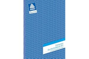 UNBRANDED 451 Kolonnen-Durchschreibbuch, DIN A4, 3 Kolonnen, 2 x 50 Blatt, weiß