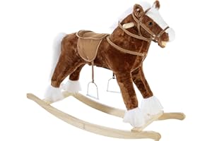 Heunec Classique 727571 Grand Cheval à Bascule avec Effets sonores