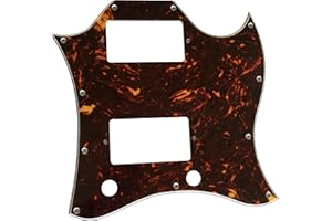 HANHUAGONGYIPING Pièces de guitare pour Gibson SG - Pickguard intégral de style standard (4 plis marron tortue)