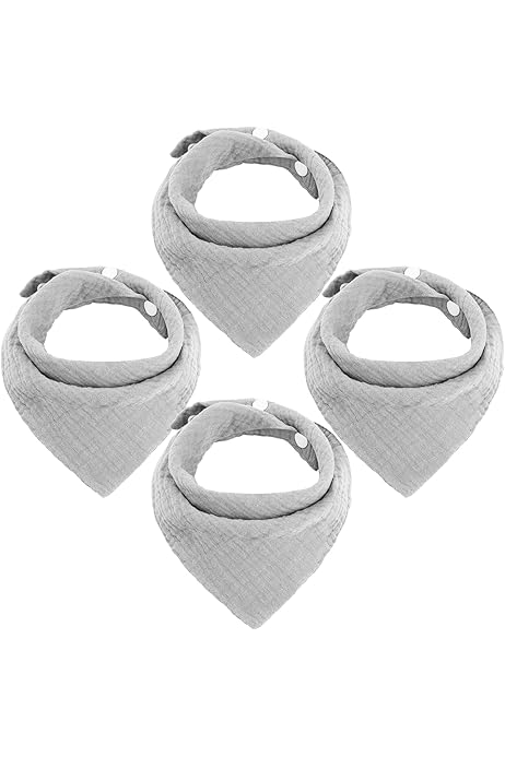 Bavaglini Biologici KeaBabies - Set 8 Pezzi, Cotone Organico, Unisex - Foto 5