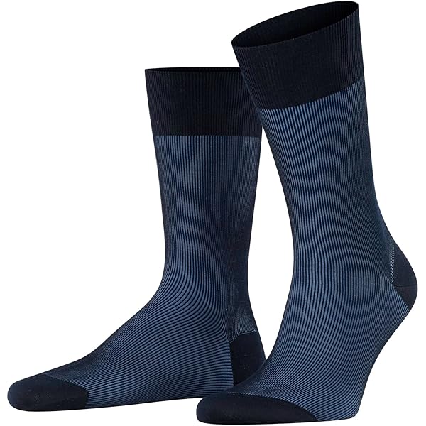 Falke Homme Bay Ribs Chaussettes Respirantes Lin Coton Mi-mollet Sans Motif Unies 1 Paire Chaussettes Falke Homme
