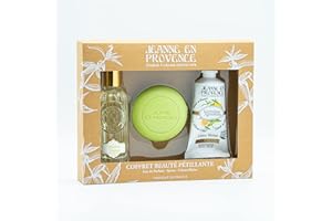 Jeanne en Provence - Coffret Beauté Pétillante - Verveine Agrumes - Eau de Parfum - Savon - Crème mains - Fabriqué en France