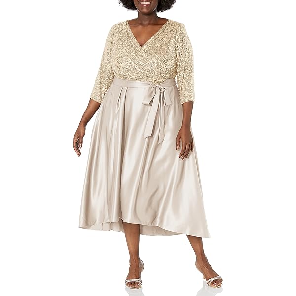 Alex Evenings Women's Satin Ballgown Formal