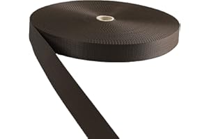 TUKAN-TEX Cinghia in polipropilene marrone 30 mm di larghezza – 50 metri.