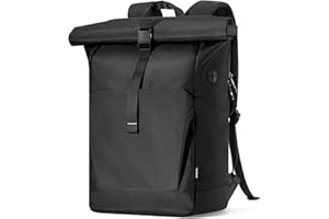 ‎INATECK Inateck 25L-30L RollTop Rucksack Herren Damen mit Separatem Schuhfach, 17 Zoll Laptop Rucksack, Schwarz