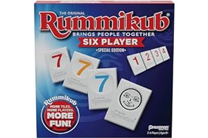Rummikub 6 Player Edition by Pressman - The Original Rummy Tile Game