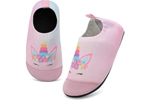 VOLHAL Hausschuhe ​Kinder Junge Mädchen Barfussschuhe Pantoffeln Lauflernschuhe ​Rutschfest ​Kindergarten für Atmungsaktive​Weich Kleinkinder ​Unisex Schuhe