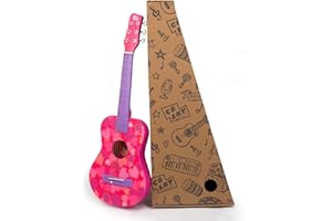 CB SKY 30-inch Junior/Student Acoustic Guitar Pink/Beginner/Kids (PINK HEART)