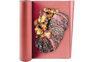 ‎TIKXLAFE Tikxlafe Metzgerpapier Pink, BBQ Kraftpapier 53 m, 25 m,15 m das Original Metzger-Papier,Breite 45 cm/60 cm, für Grill, Smoker, Fischfleisch,perfektes Kochen von saftigem(45cm×25 Meter Roll)