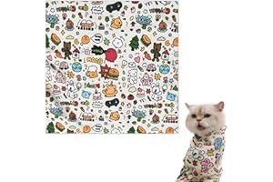 AABDTYYD Cat Grooming Bag, Portable Cat Wrap, Self-Adhesive, Adjustable Blanket for Cats, Care Products for Cats, Ear Cleaning, Teeth Brushing, Multifunctional Pet Tool