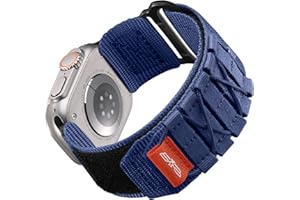 Bandletic Nylonowy pasek do Apple Watch 41 mm, 40 mm, 38 mm, 49 mm, 45 mm, 42 mm, 44 mm, regulowany pasek do iWatch SE/Ultra/Ultra 2/Series 9, 8, 7, 6, 5, 4, 3, 2, 1