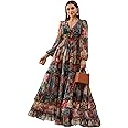 LITZO Women's Georgette A-Line Maxi Dress