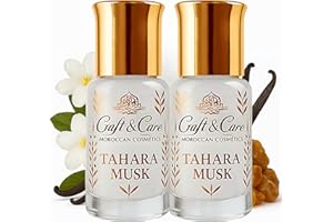 CRAFT & CARE Musk - Profumo di olio concentrato puro e senza alcool - choco - Musk Bianco intimo - Vaniglia - Allmizcle Nero - Essenza di Profumo, Profumo Arabo (2 Pezzi, Tahara)