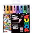 Posca 153544859 Set Marcatore a Tempera a Base d'Acqua, 8 mm, 4 Pezzi
