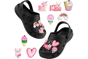 CityComfort Sabot de Jardin Fille, Chaussure Enfant avec Charmes à Clipser