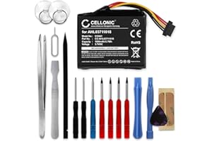CELLONIC, Navigation Akku, kompatibel mit Tomtom GO 1005, GO Live 1000 Europe (1000mAh, 3.7V) + Werkzeug-Set