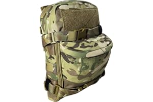 EMERSONGEARS Mini Molle Backpack, Tactical Small Rucksack Water Pack for 2L Hydration Bladder 500D Nylon Lightweight Bag for Hiking Trekking Cycling Men Women