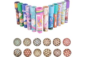 Luclay 12 Stück Klassisches Kaleidoskop Kinder Mitgebsel Retro Kaleidoskop Lernspielzeug Vintage für Kindergeburtstag Gastgeschenke Jungen Mädchen Party Christmas Klassenzimmer Preise Taschenfüller