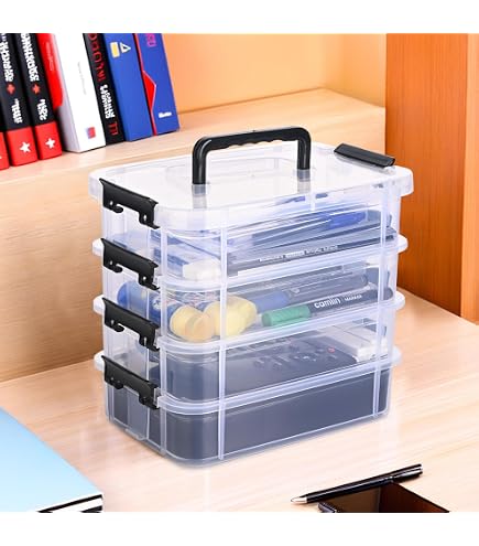 BCW 100-Card Clear Plastic Hinged Storage Box (Pack Of 5) - Acid-Free For Trading Cards