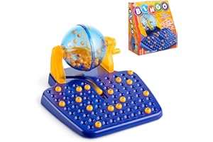 Toyrific | Complete Classic Bingo Game Set, Traditional Family Game, Educational 72 Cards and 90 Numbered Balls for Children and Adults