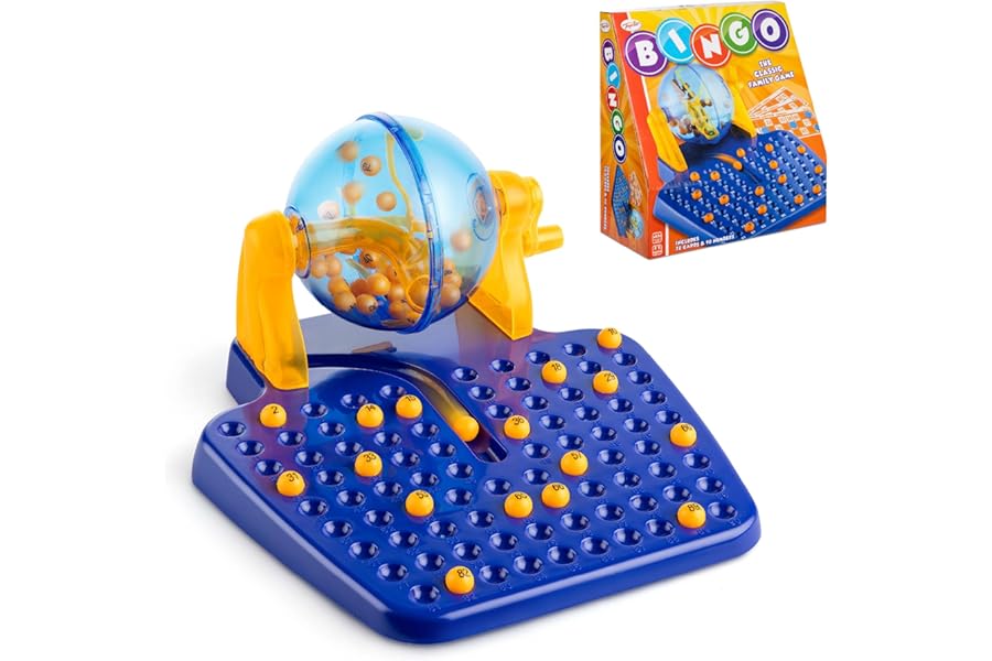 Toyrific | Complete Classic Bingo Game Set, Traditional Family Game, Educational 72 Cards and 90 Numbered Balls for Children and Adults