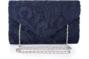 adoranda Abendtasche Damen Spitze Clutch Elegant Hochzeit Taschen Handtasche Braut