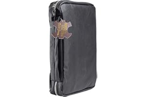 Divinity Boutique Leather Bible Cover Midnight Black - Extra Large (19556) | Fits Bibles up to 6.75" x 9.875" x 2"