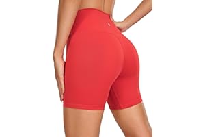 CRZ YOGA Naked Feeling Damen Kurze Yoga Leggings High Waist Blickdicht Fithess Shorts Radlerhose Sporthose - 7/10/15/20cm