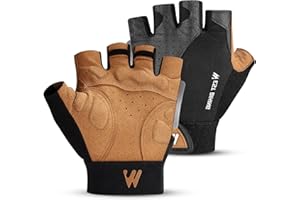 West Biking Męskie rękawiczki rowerowe – nowo zaprojektowane rękawice MTB oddychające rękawiczki do jazdy na rowerze wyścigowym bez palców, antypoślizgowe rękawiczki rowerowe, damskie letnie