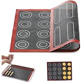 QALPOM Silicone Oven Mat 30 x 40 cm, Non-Stick and Reusable Interior Oven Protector for Pastry and Pastry, Food Grade Silicon