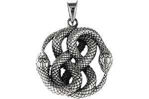 Kiss of Leather Ciondolo a forma di serpente in argento sterling 925 n. 331
