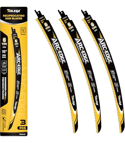 5 Lames De Scie Sabre WORKPRO 380mm - 6 Dents/Pouce - Pour Bois - Coupe Rapide Et Précise