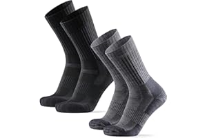 DANISH ENDURANCE Calze Trekking Professionali Lana Merino, Anti-Vesciche, Traspiranti, Uomo e Donna, 2 Paia